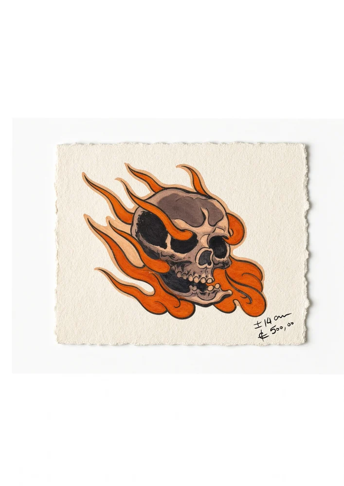 Traditional tattoo - colour - flash CEL-027, Motorink Amsterdam