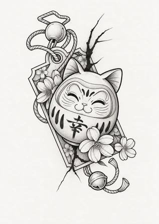 Kitten - black & grey - flash SOP-005, Motorink Amsterdam