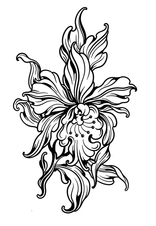 Blackwork illustration - flash GER-001, Motorink Amsterdam